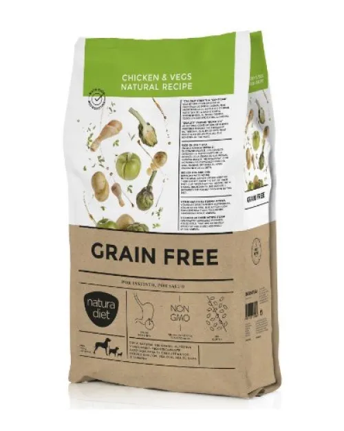 Natura Diet Grain Free Chicken & Vegs Natural Recipe 3Kg
