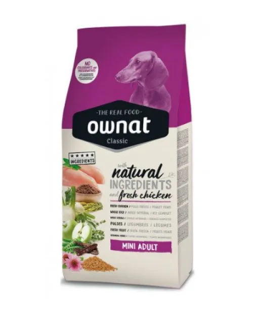 Ownat Classic Mini Adult Φρέσκο Κοτόπουλο 1.5Kg