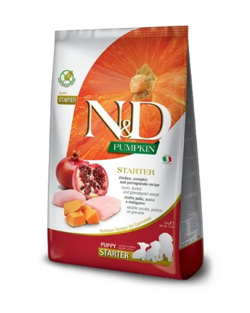 N&D Pumkin Chicken& Pomegrade starter puppy 800gr
