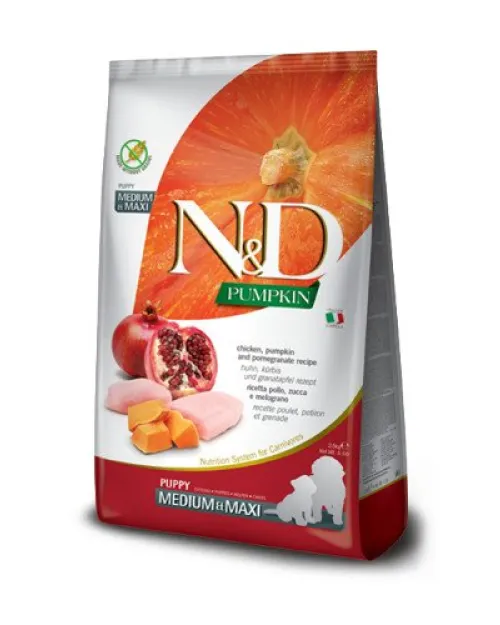 N&D Pumkin Chicken & Pomegrade puppy medium/maxi 12kg