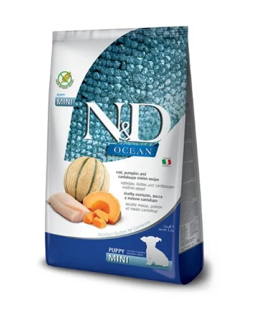 N&D COD, Pumkin & Cantaloupe Melon puppy mini 2,5kg