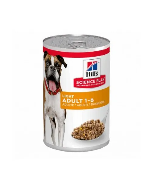 Hill's Science Plan Light Adult 1-6 Κοτόπουλο 12x370gr