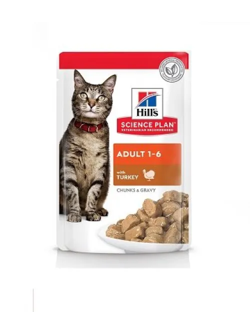 Hill's Science Plan Feline Adult με Γαλοπούλα 12x85gr