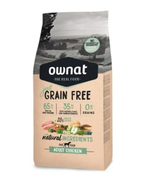 OWNAT GRAIN FREE JUST DOG ADULT CHICKEN 3KG