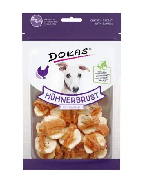 ΛΙΧΟΥΔΙΕΣ DOKAS DRIED CHICKEN BREAST WITH BANANA 70GR