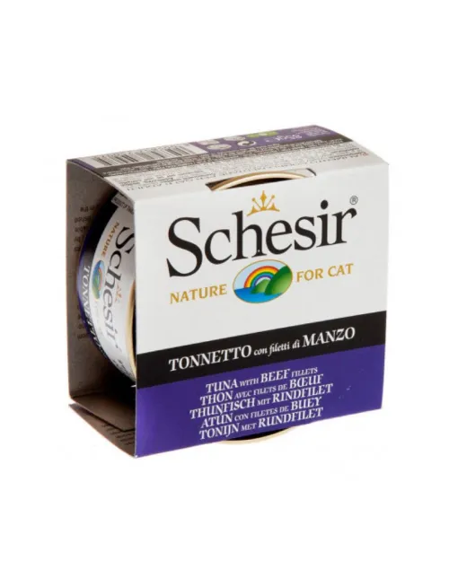 SCHESIR CAT JELLY ΤΟΝΟΣ ΜΕ ΜΟΣΧΑΡΙ 10x85gr