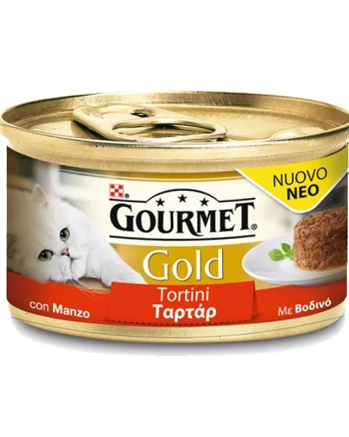 PURINA GOURMET GOLD TARTAR ΜΕ ΒΟΔΙΝΟ 12X85GR