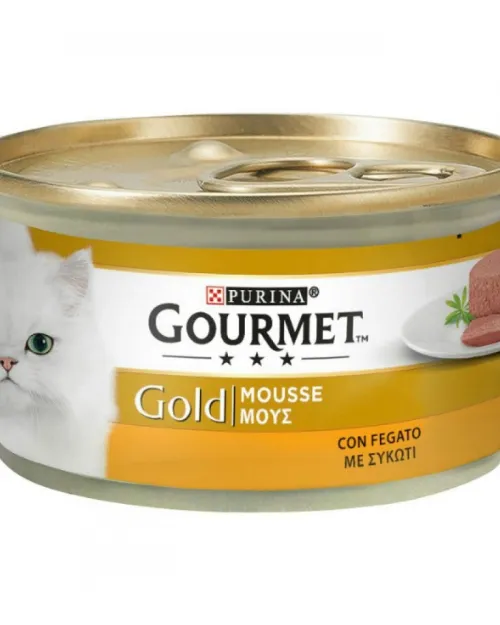 PURINA GOURMET GOLD MOUSSE ΜΕ ΣΥΚΩΤΙ 12X85GR