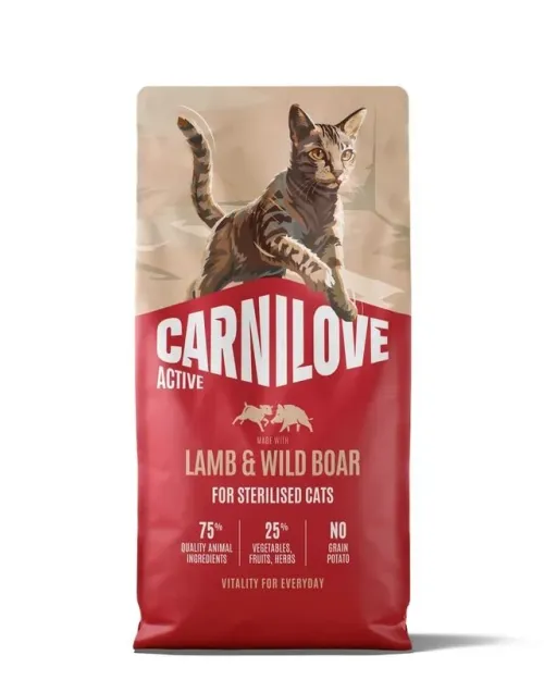 Carnilove Active Lamb & Wild Boar for Sterilised Cats 2kg