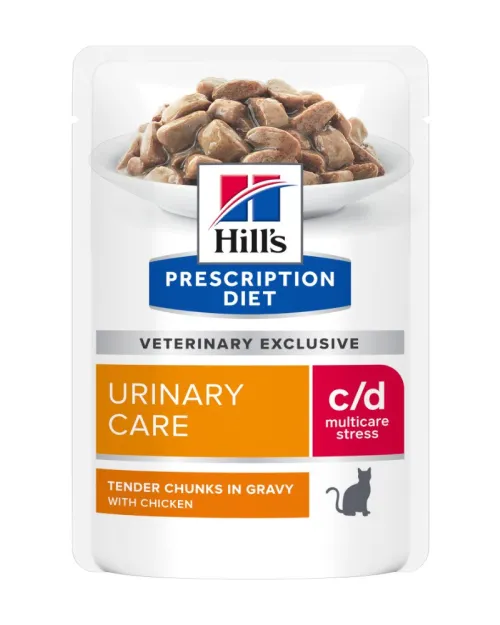 Hill'S Prescription Diet C/D Urinary Stress Με Κοτοπουλο 12X85Gr