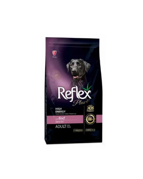 REFLEX PLUS MEDIUM/LARGE ADULT BEEF HIGH ENERGY 12kg