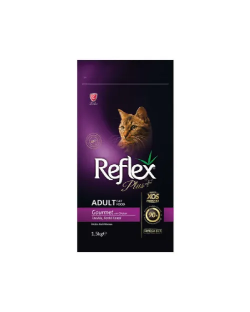 REFLEX PLUS CAT ADULT GOURMET MULTICOLOUR 15kg