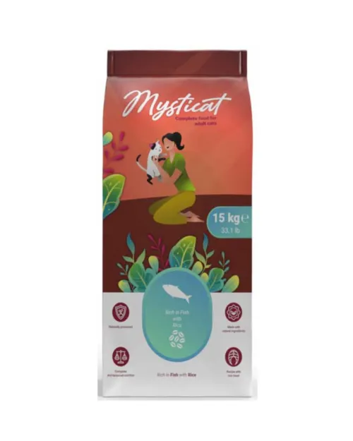 Mysticat Fish & Rice adult cat 15kg