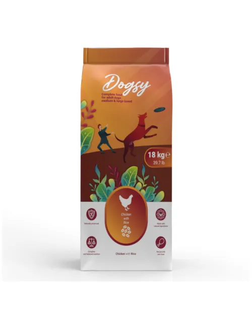 Dogksy Chicken & Rice Medium , Large 18kg