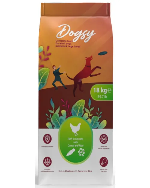 Dogksy Rich in Chicken Carrot & Rice 18kg