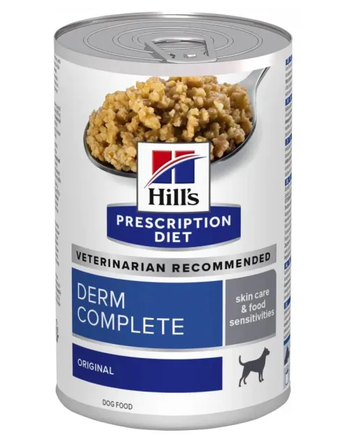 Hill's PD Canine Derm Complete Skin Care and Food Sensitivities 12x370gr