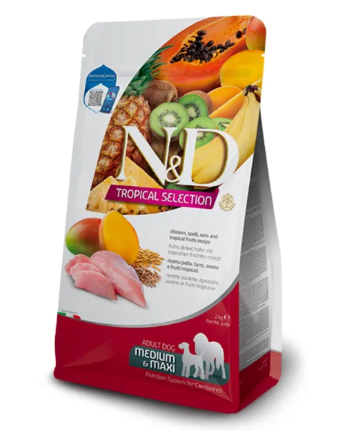N&D DOG TROPICAL SELECTION CHICKEN ADULT MED/MAX 10 kg