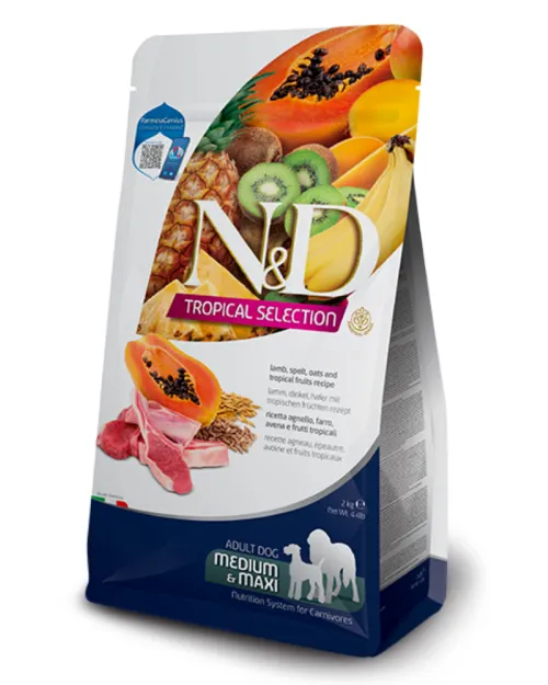N&D DOG TROPICAL SELECTION LAMB ADULT MED/MAX 2 kg