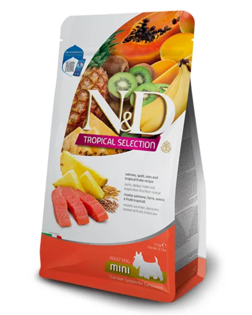 N&D DOG TROPICAL SELECTION SALMON ADULT MINI 1,5 kg