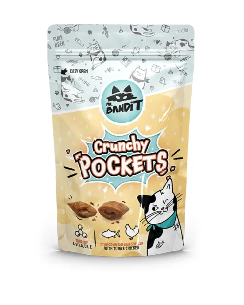 MR.BANDIT CAT Crunchy pockets tuna & chicken 40 gr