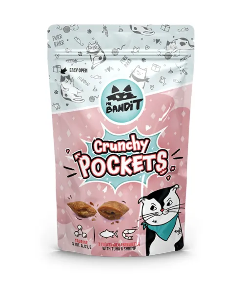MR.BANDIT CAT Crunchy pockets tuna & shrimp 40 gr