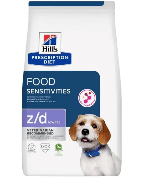 Hill's Prescription Diet z/d Low Fat Food Sensitivities Για Σκύλους 3kg