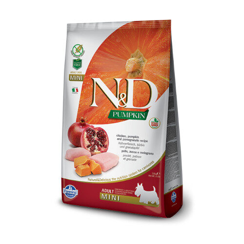 N&D Pumkin Chicken & Pomegrade adult mini ξηρη τροφη