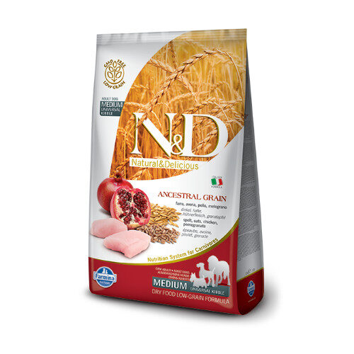 N&D Low Grain Chicken & Pomegrade adult medium