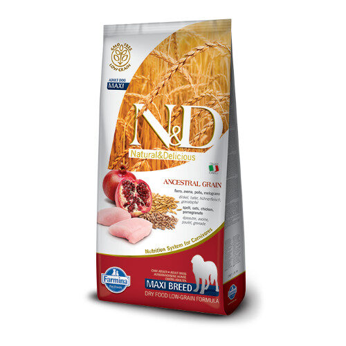 N&D Low Grain Chicken & Pomegrade adult maxi 12kg