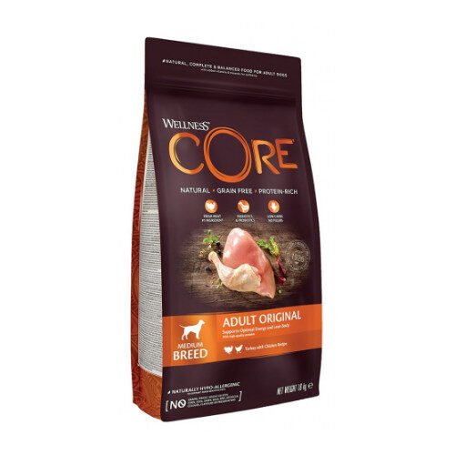 Wellness Core Adult Original Γαλοπούλα & Κοτόπουλο 10Kg