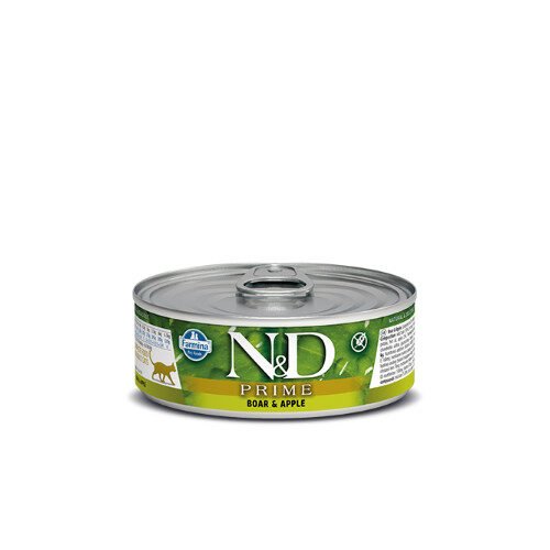 N&D Prime Wet Boar & Apple 80Gr (12Τεμαχια)