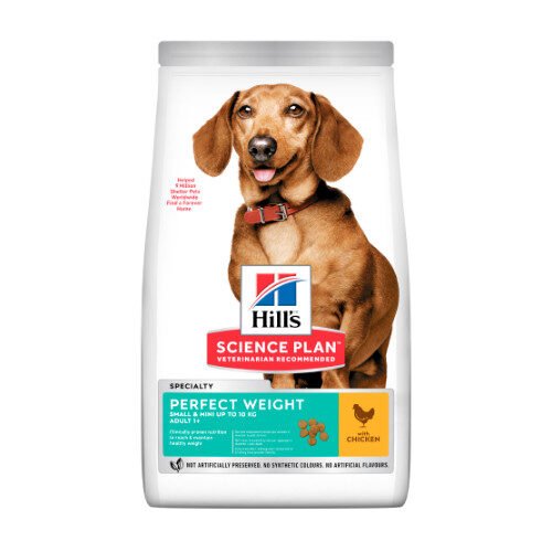 Hill'S Science Plan Adult Dog Perfect Weight Small&Mini Chicken 1.5Kg