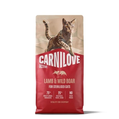 Carnilove Active Lamb & Wild Boar for Sterilised Cats 2kg
