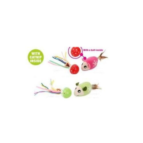 Pet Camelot παιχνίδι γάτας σετ ποντίκι με μπάλα 14*6cm