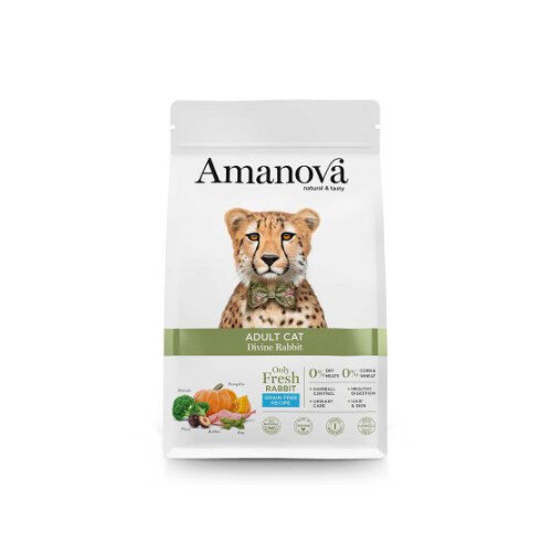 AMANOVA GRAIN FREE Adult Cat Divine Rabbit 1.5kg