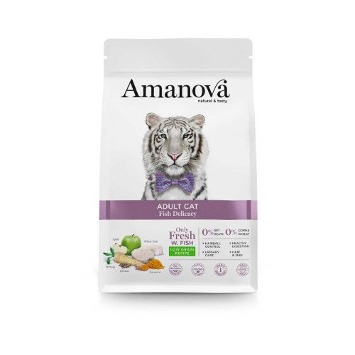 AMANOVA LOW GRAIN Adult Cat Fish Delicacy 1,5kg