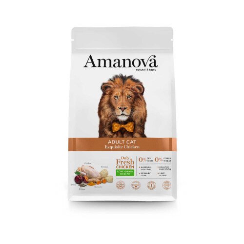 AMANOVA LOW GRAIN Adult Cat Exquisite Chicken 1,5kg