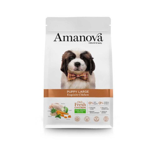 AMANOVA LOW GRAIN Puppy Large Exquisite Chicken 12kg