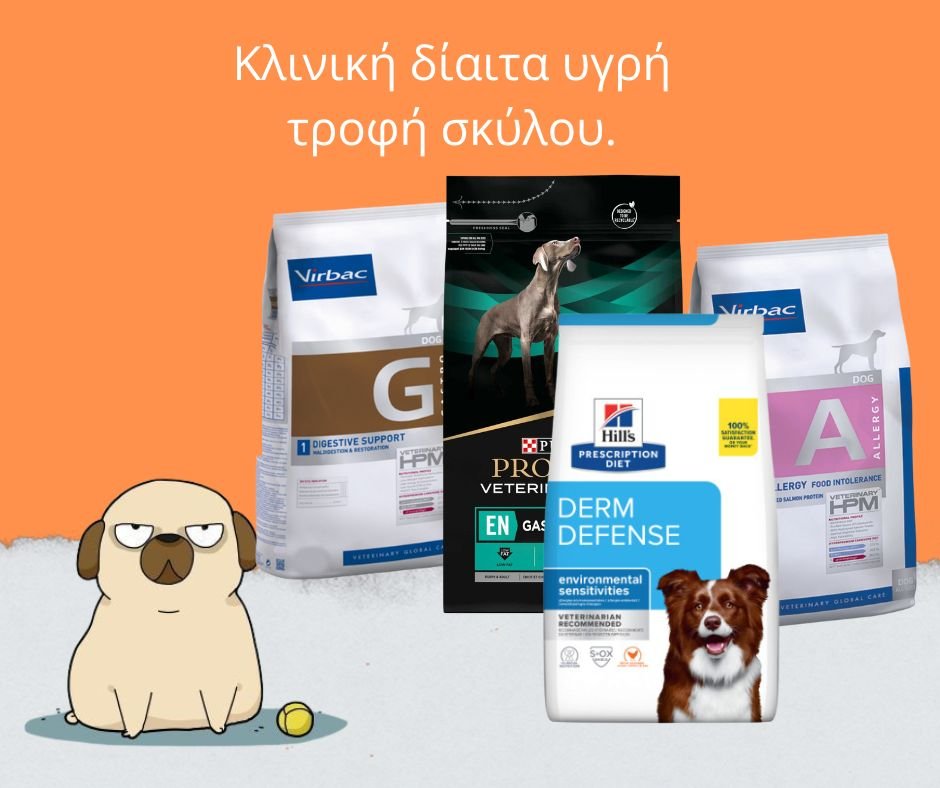 Κλινική δίαιτα υγρή τροφή σκύλου.