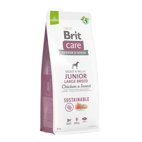 Brit Care SUSTAINABLE JUNIOR LARGE CHICKEN & INSECT 12kg