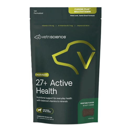 VetriScience 27+ Active Health Dog (Canine plus Multivitamin)