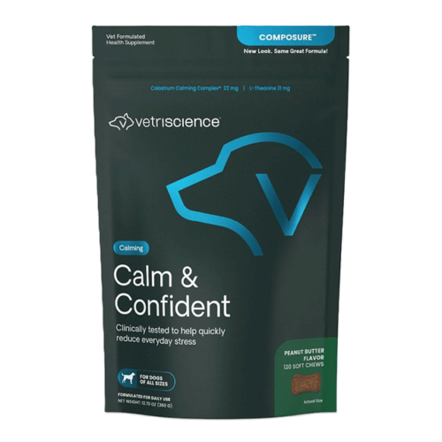 VetriScience Calm & Confident Dog flavor Peanut butter 120 λιχουδιές (Composure)