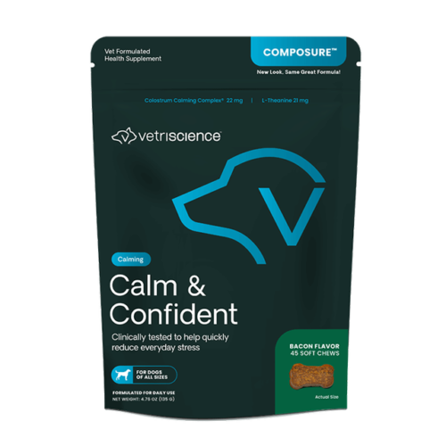 VetriScience Calm & Confident Dog flavor Bacon 45 λιχουδιές(Composure)