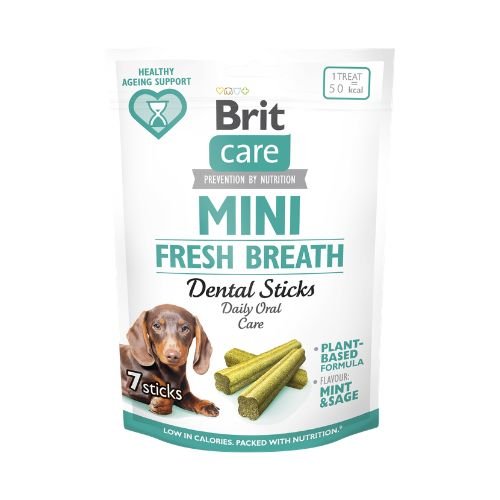 Brit Care Mini Dog Dental Sticks Fresh Breath 120gr (7τμχ)