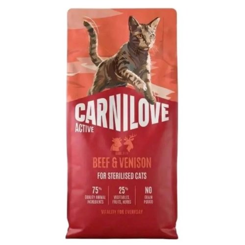 Carnilove Active Beef & Venison for Sterilised Cats 2kg